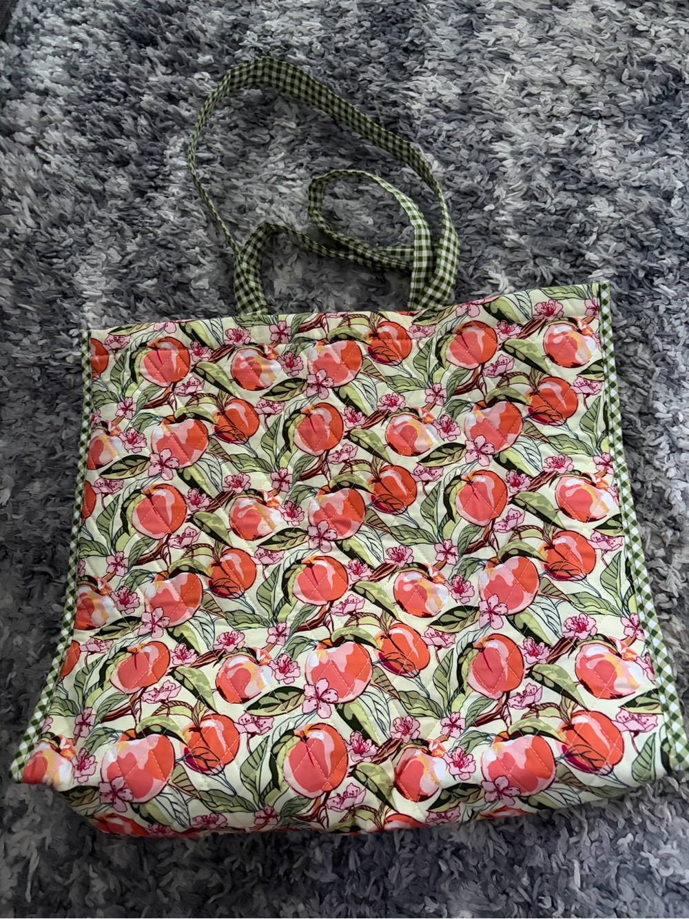 Vera Bradley X Bath & Body Works Peach Floral Limited Edition Quilted Tote bag - Picture 7 of 8